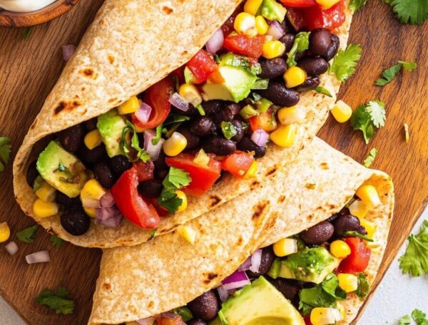 Quick & Easy Vegan Black Bean and Avocado Wraps