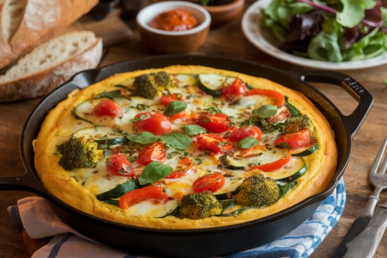 Easy Vegan Vegetable Frittata